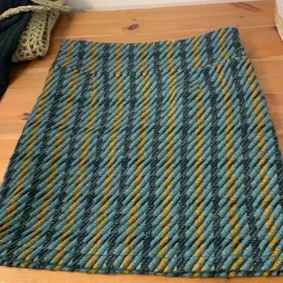 Zilch  Amsterdam Thick Wool Blend Skirt, Gorgeous Fabric, Side Zipper, Size S - Picture 10 of 10